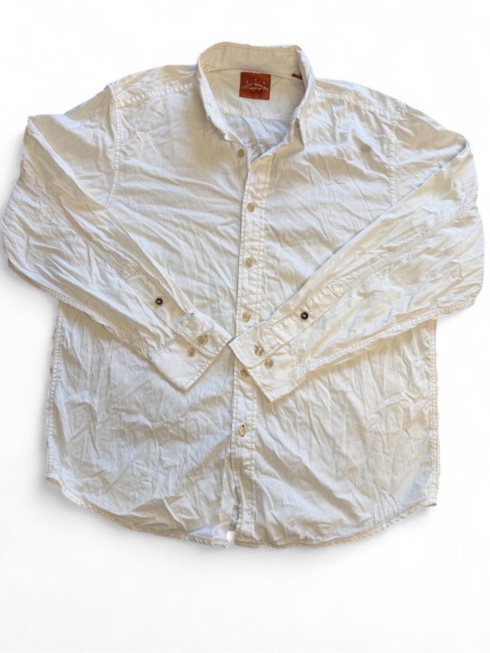 Tommy Bahama Men's Off-White Long Sleeve Button-Down Shirt